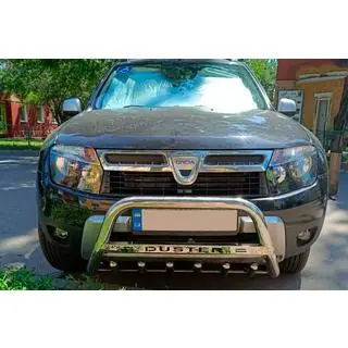 Frontbügel mit Schriftzug WT004 (Edelstahl) Renault Duster 2008–2017 Foto 4