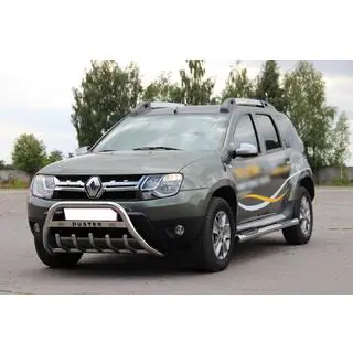 Frontbügel mit Schriftzug WT004 (Edelstahl) Renault Duster 2008–2017 Foto 1