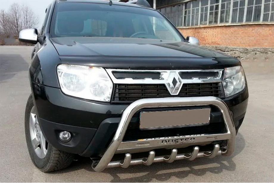 Renault Duster 2008–2017 Frontbügel mit Schriftzug WT004 (Edelstahl) Foto 6