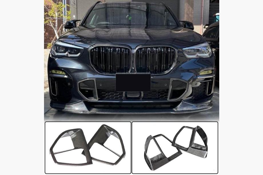 BMW X5 G05 2019–2026 Carbon Einsätze für Frontstoßstange (für M-Sport, 2019-2022) Foto 3