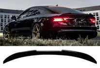 Audi A7 2010-2018 DPT V2 Spoiler (Limousine, Schwarz Hochglanz) Foto 1