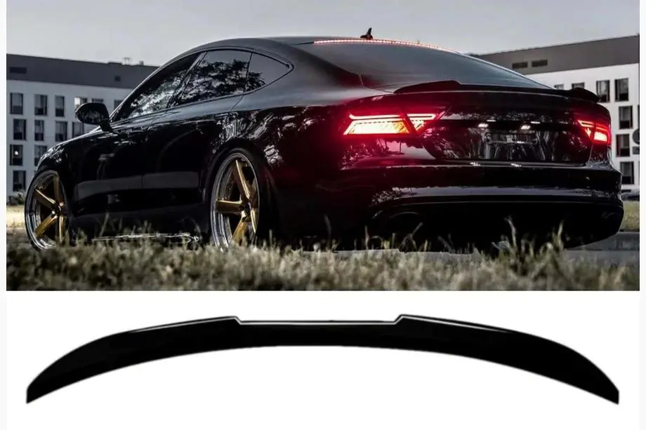 Audi A7 2010-2018 DPT V2 Spoiler (Limousine, Schwarz Hochglanz) Image
