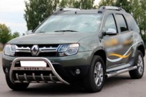 Dacia Duster 2008-2018 Seitliche Rohre mit Einsätzen (2 Stk., Edelstahl) Foto 2