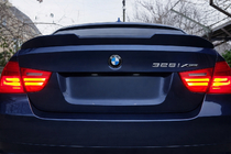 BMW 3 Series E90/E91 2005-2011 PSM-Style Spoiler (für E90, Schwarz Glanz) Foto 2