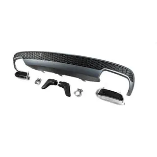 Heckdiffusor mit Endrohren DPT S-Line-Style (2011-2014) Audi A6 C7 2011-2017 Foto 3