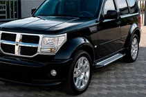 Dodge Nitro 2006-2011 Trittbretter Allmond Grey (2 Stk., Aluminium) Foto 1