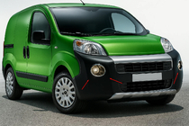 Citroen Nemo 2007-2017 Abdeckungen für Nebelscheinwerfer obere Ausführung (2 Stk, Edelstahl) Foto 1