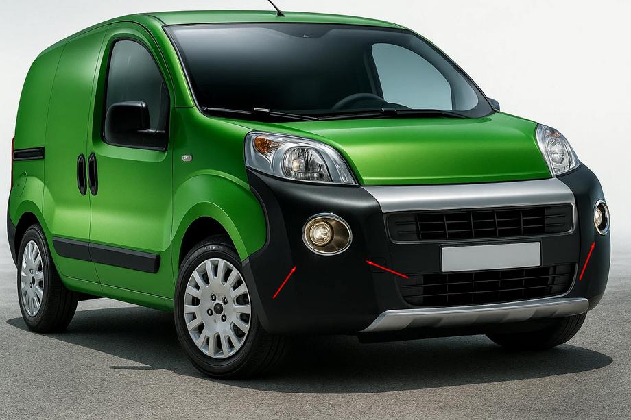 Citroen Nemo 2007-2017 Abdeckungen für Nebelscheinwerfer obere Ausführung (2 Stk, Edelstahl) Image