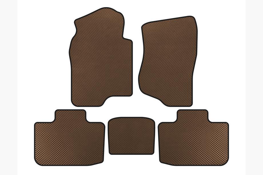 Cadillac Escalade 2007-2014 EVA Fußmatten (2 Reihen, Braun) Image