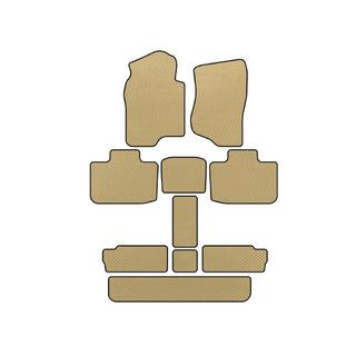 EVA Fußmatten (3 Reihen, Beige)