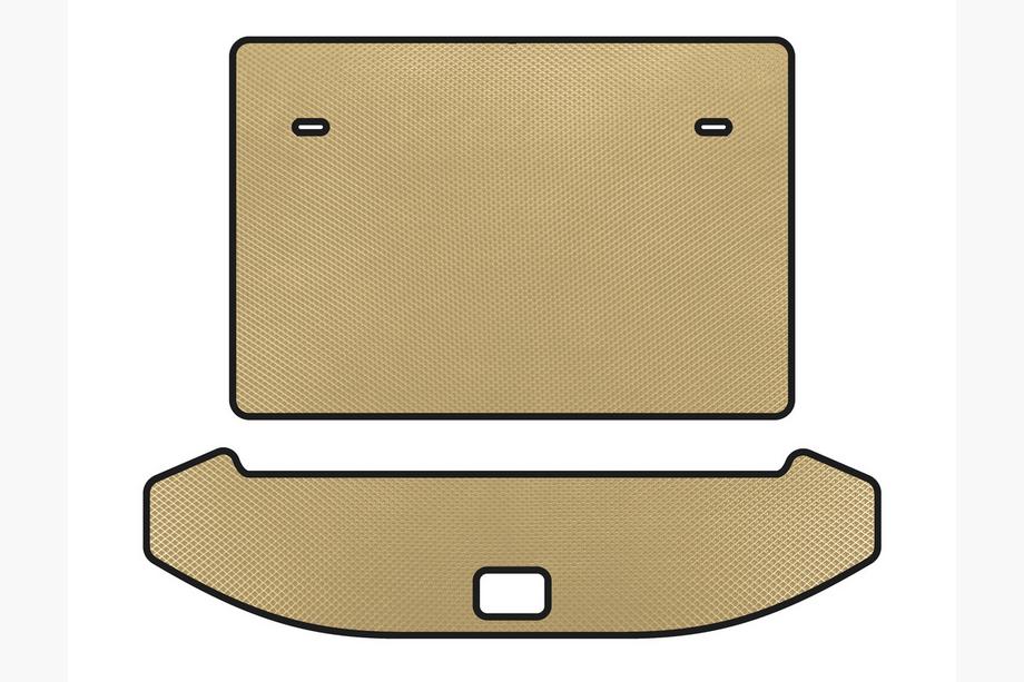 Jetour X70 2018- EVA Kofferraummatte (3 Reihen, Beige) Image