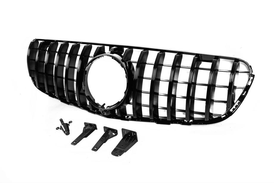 Mercedes GLC X253 2015-2022 Frontgrill GT Panamericana Schwarz (2015-2019) Foto 4