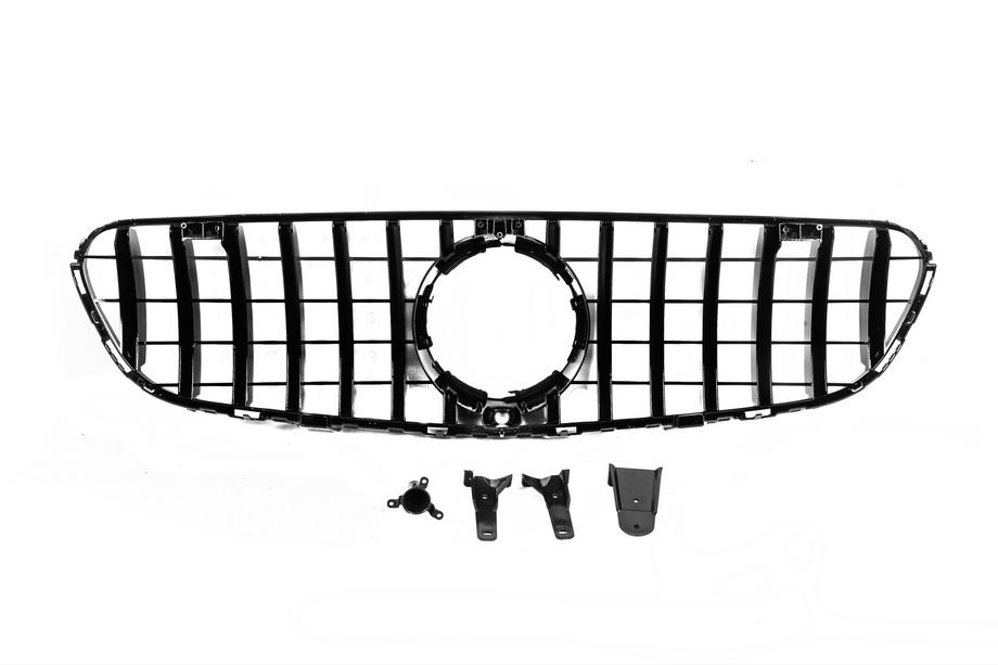 Mercedes GLC X253 2015-2022 Frontgrill GT Panamericana Schwarz (2015-2019) Foto 6