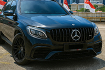 Mercedes GLC coupe C253 2016-2023 Frontgrill GT Panamericana Schwarz (für 2015-2019) Foto 1