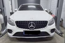 Mercedes GLC coupe C253 2016-2023 Frontgrill GT Panamericana Schwarz (für 2015-2019) Foto 3