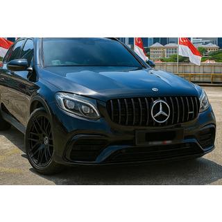 Frontgrill GT Panamericana Schwarz (für 2015-2019) Mercedes GLC coupe C253 2016-2023 Foto 1