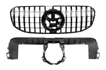 Mercedes GLS X167 2019- Frontgrill 2019-2023 (GT Panamericana Schwarz) Foto 4