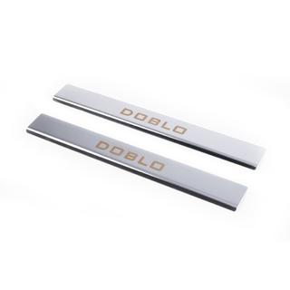 Edelstahl Einstiegsleisten (Carmos, 2 Stk) Fiat Doblo I 2001-2005 Foto 2