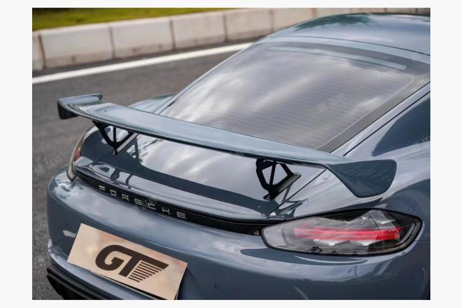 Porsche Boxster/Cayman 982 (718) 2016- Carbon GT4 Spoiler Image