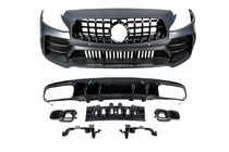 Mercedes C-class W205 2014-2021 Bodykit mit Diffusor für Coupe (Design Black Mamba C63GT) Foto 5