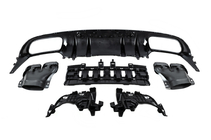 Mercedes C-class W205 2014-2021 Bodykit mit Diffusor für Coupe (Design Black Mamba C63GT) Foto 10