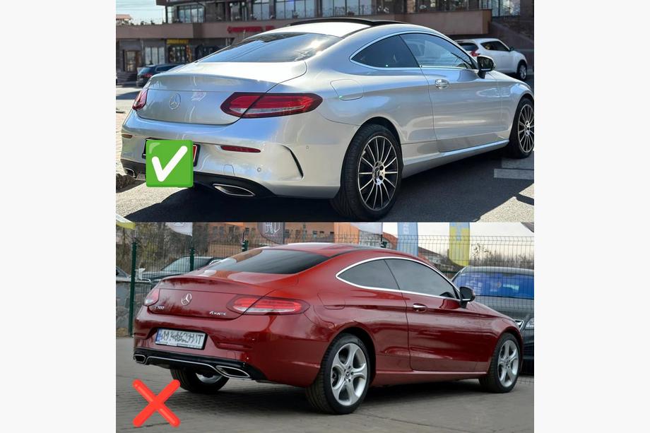 Mercedes C-class W205 2014-2021 Bodykit mit Diffusor für Coupe (AMG C63-Design 2014-2018) Foto 2