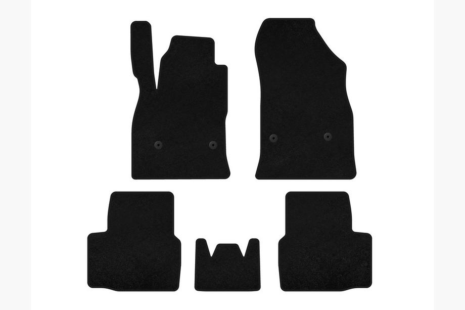 Chevrolet Cruze 2016-2019 Textil-Fußmatten Classic (SD, Schwarz) Image