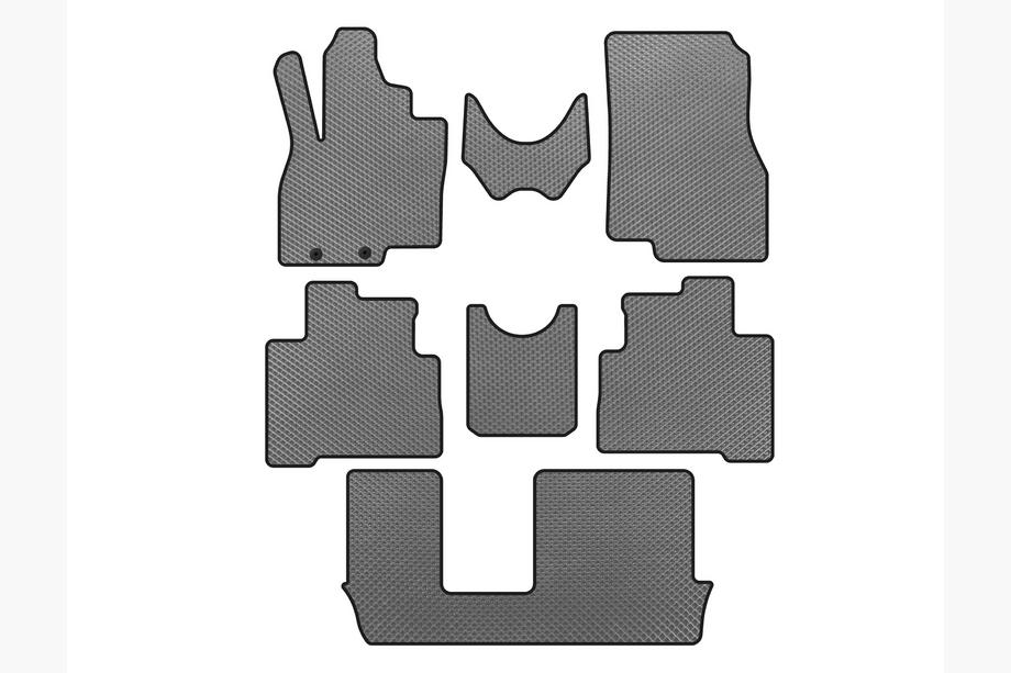 Mitsubishi Grandis 2003-2011 EVA Fußmatten (3 Reihen, Grau) Image