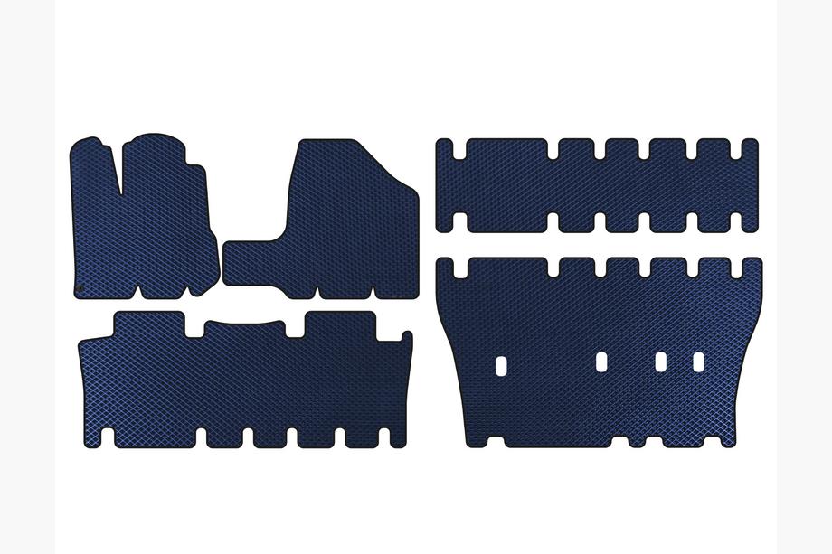 Toyota Sienna 2003-2009 EVA Fußmatten (3 Reihen, Blau) Image