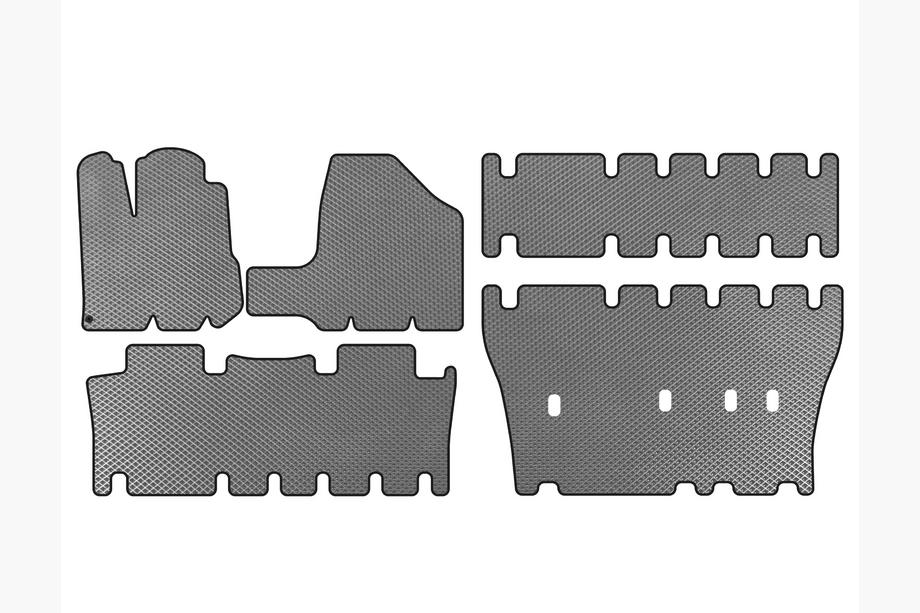 Toyota Sienna 2003-2009 EVA Fußmatten (3 Reihen, Grau) Image