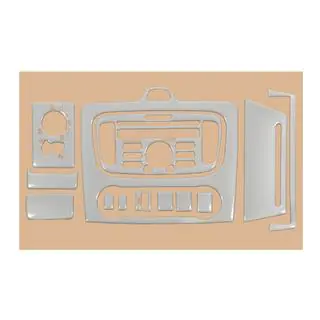 Armaturenbrett Blenden Clima (Mini-Set, Aluminium) Ford Focus II 2008-2011 Foto 2