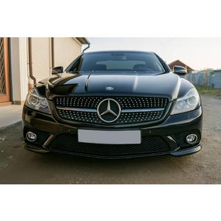 Frontgrill Diamond Black (2008-2011) Mercedes SL R230 2001-2011 Foto 3