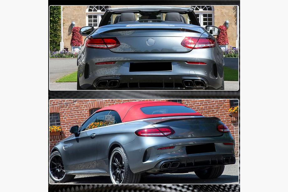 Mercedes C-class W205 2014-2021 Heckspoiler (Cabriolet, Carbon) Foto 4