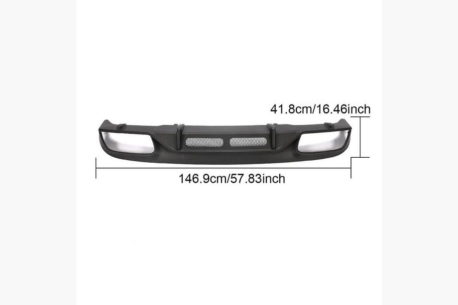 Mercedes C-class W205 2014-2021 Heckdiffusor für Stoßstange (Coupé/Cabrio C63 AMG 2019-2021, Carbon) Foto 6