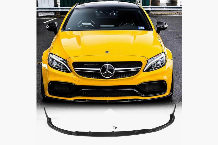 Mercedes C-class W205 2014-2021 Frontlippe V1 für Frontstoßstange (Coupé/Cabrio C63 AMG 2015-2019, Carbon) Foto 1