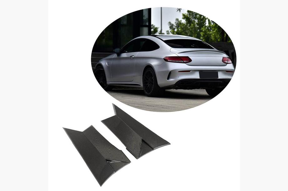 Mercedes C-class W205 2014-2021 Carbon Heckflügel Abdeckungen (für Coupe/Cabrio C63 AMG 2015-2019) Image