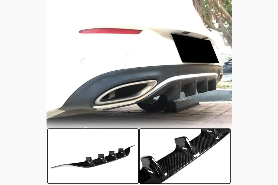 Mercedes C-class W205 2014-2021 Heckdiffusor für AMG-Line / C43 AMG Coupe/Cabrio 2015-2019, Carbon Foto 2