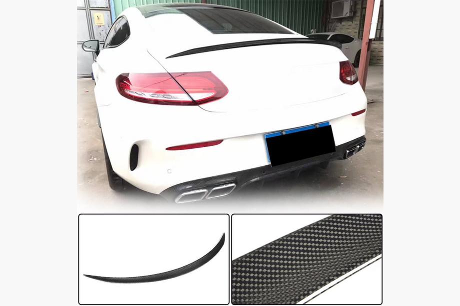 Mercedes C-class W205 2014-2021 Spoiler V3 (für Coupe 2015-2019, Carbon) Foto 1