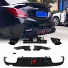 Mercedes C-class W205 2014-2021 Heckdiffusor mit Endrohren (für SD C43 AMG 2015-2021, Carbon) Foto 1