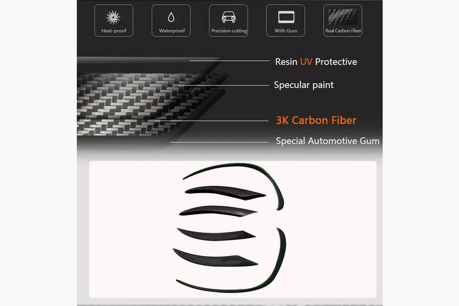 Mercedes C-class W205 2014-2021 Frontstoßstangenlippe (für SD AMG-Line 2015-2019, Carbon) Foto 4