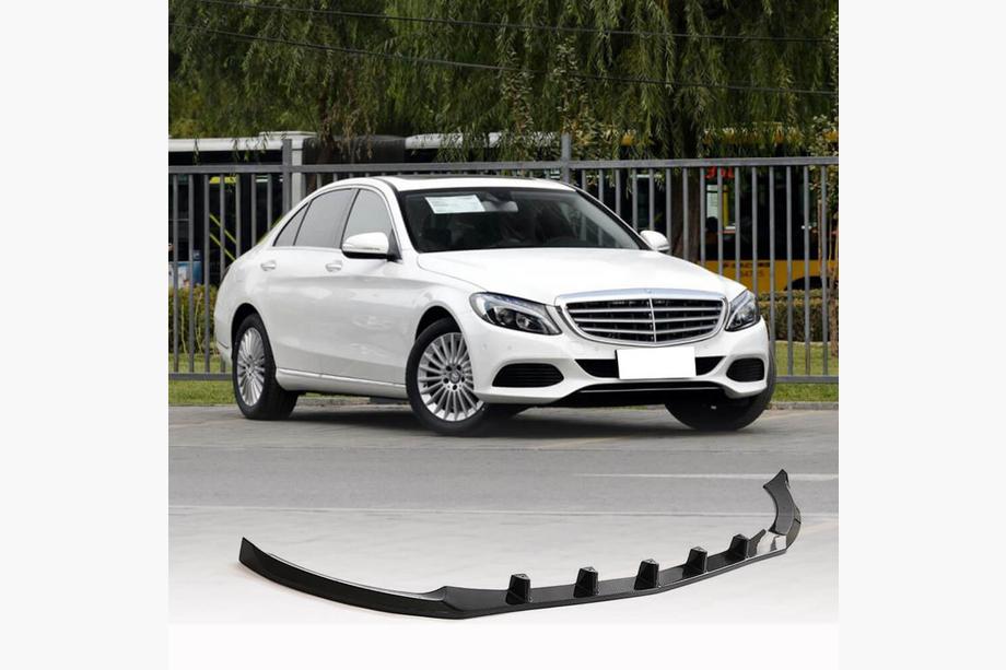 Mercedes C-class W205 2014-2021 Frontstoßstangenlippe Aufsatz V2 (für SD Base 2019-2021, Carbon) Image