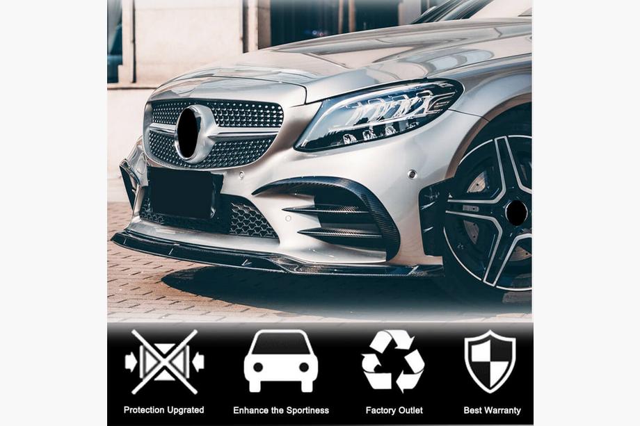 Mercedes C-class W205 2014-2021 Frontlippe V1 für C43 AMG 2019-2021 Carbon Foto 3