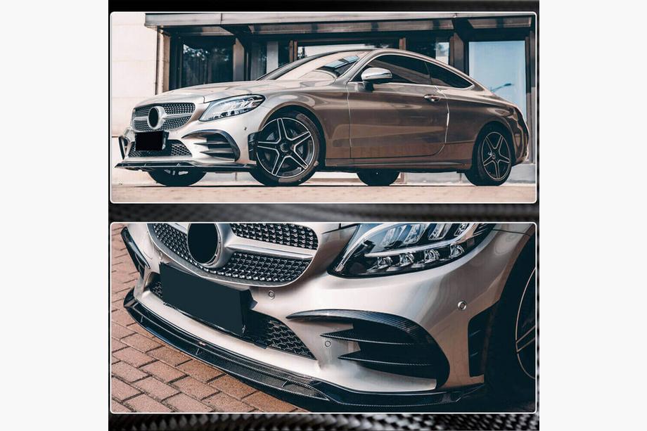 Mercedes C-class W205 2014-2021 Frontlippe V1 für C43 AMG 2019-2021 Carbon Foto 4