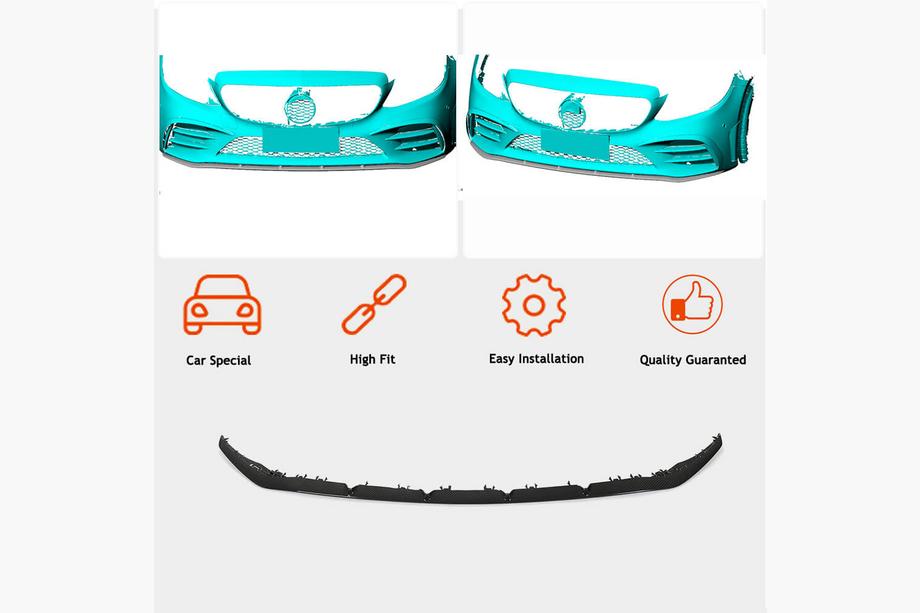 Mercedes C-class W205 2014-2021 Frontlippe V2 für C43 AMG 2019-2021 Carbon Foto 2