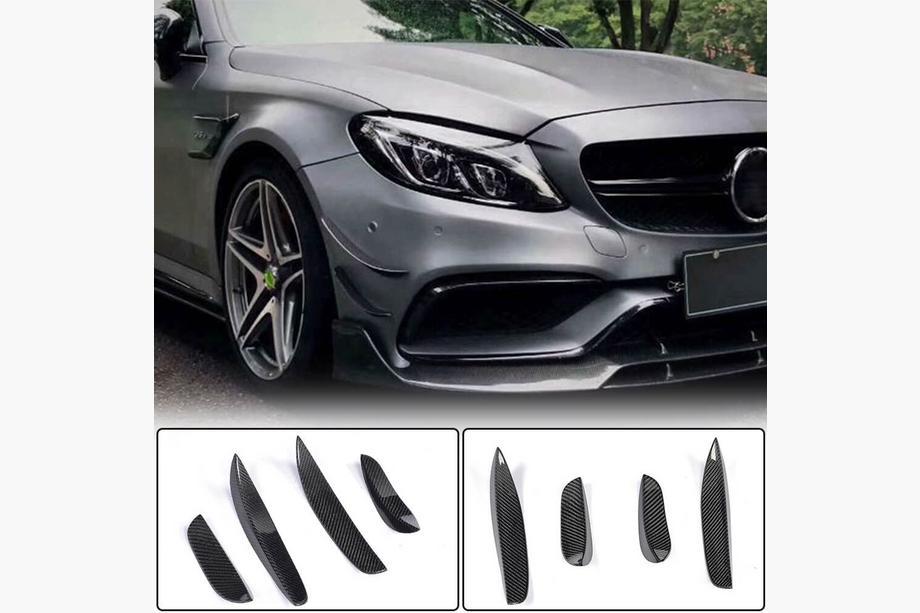 Mercedes C-class W205 2014-2021 Carbon Frontstoßstangen Aufsätze für C63 AMG 2015-2019 Foto 2