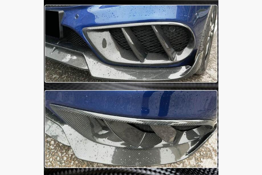 Mercedes C-class W205 2014-2021 Carbon Nebelscheinwerfer Abdeckungen für C43 AMG 2015-2019 Foto 3