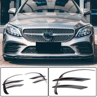 Frontstoßstangenaufsätze V1 für C43 AMG 2019-2021 Carbon Foto 2