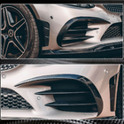 Mercedes C-class W205 2014-2021 Frontstoßstangen Aufsätze V2 (für C43 AMG 2019-2021, Carbon) Foto 5