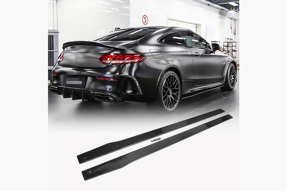 Mercedes C-class W205 2014-2021 Seitenschweller V3 (für C43/C63 AMG 2015-2019, Kunststoff) Image