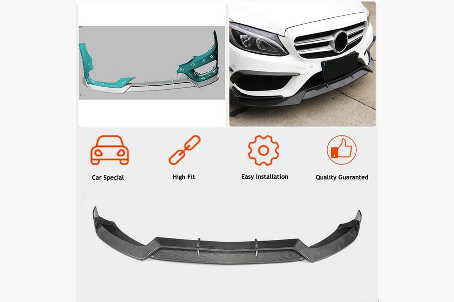 Mercedes C-class W205 2014-2021 Frontlippe V2 für C43 AMG 2015-2019 Carbon Foto 2